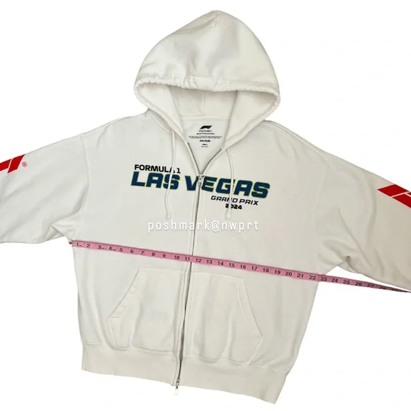 PACSUN 🏁 F1 Las Vegas Hoodie 2024 Sweatshirt Off White Formula One 1 Racing XS - Picture 11 of 14